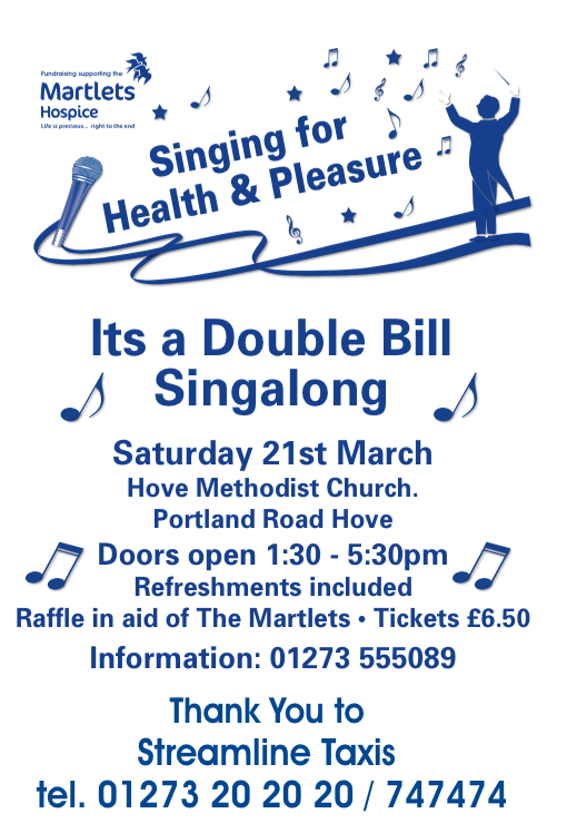 Singing for Pleasure March Singalong